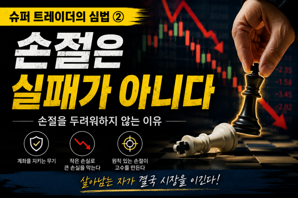 Read more about the article 슈퍼 트레이더의 심법 ② | 손절을 두려워하지 않는 이유