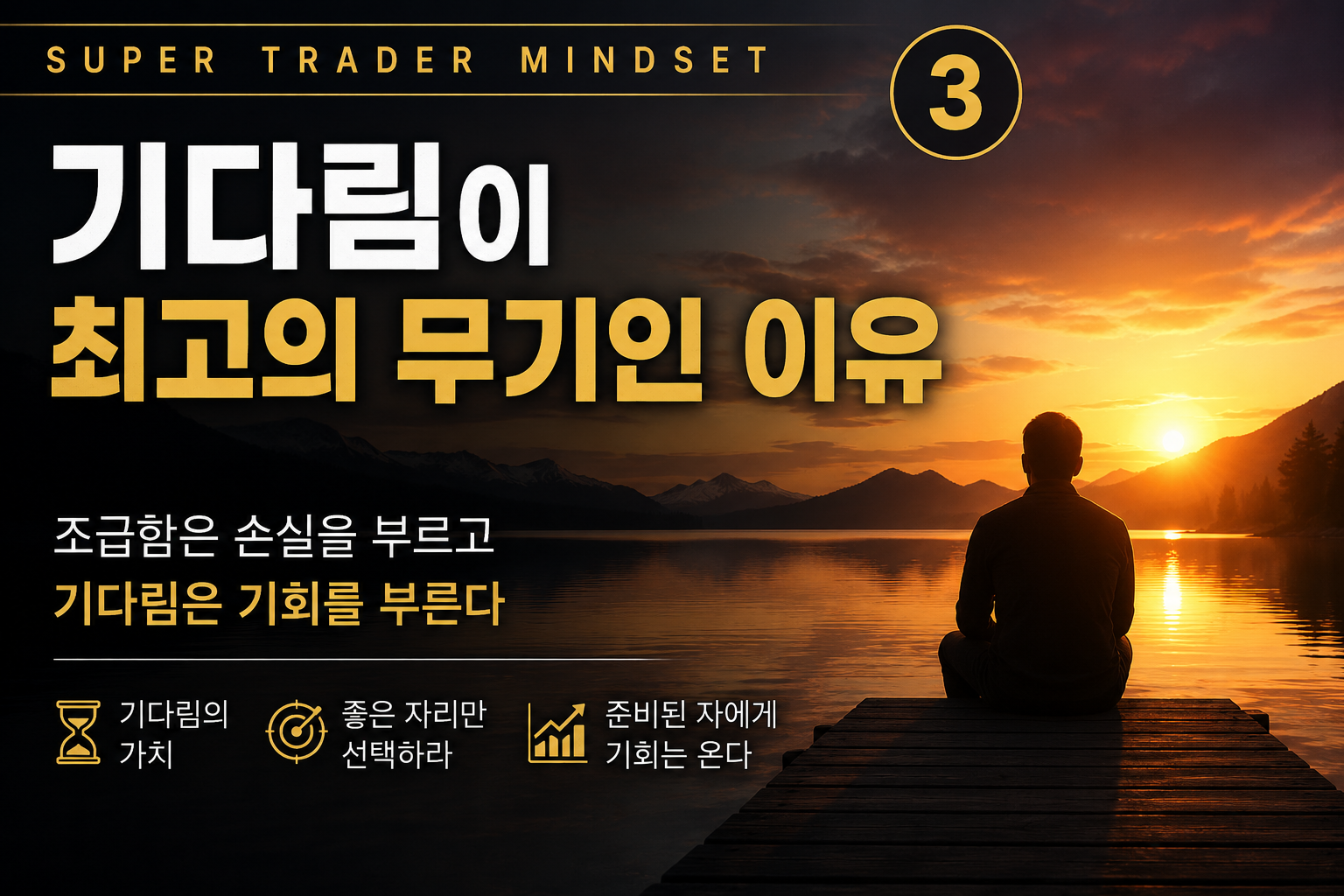 You are currently viewing 슈퍼 트레이더의 심법 ③ | 기다림이 최고의 무기인 이유