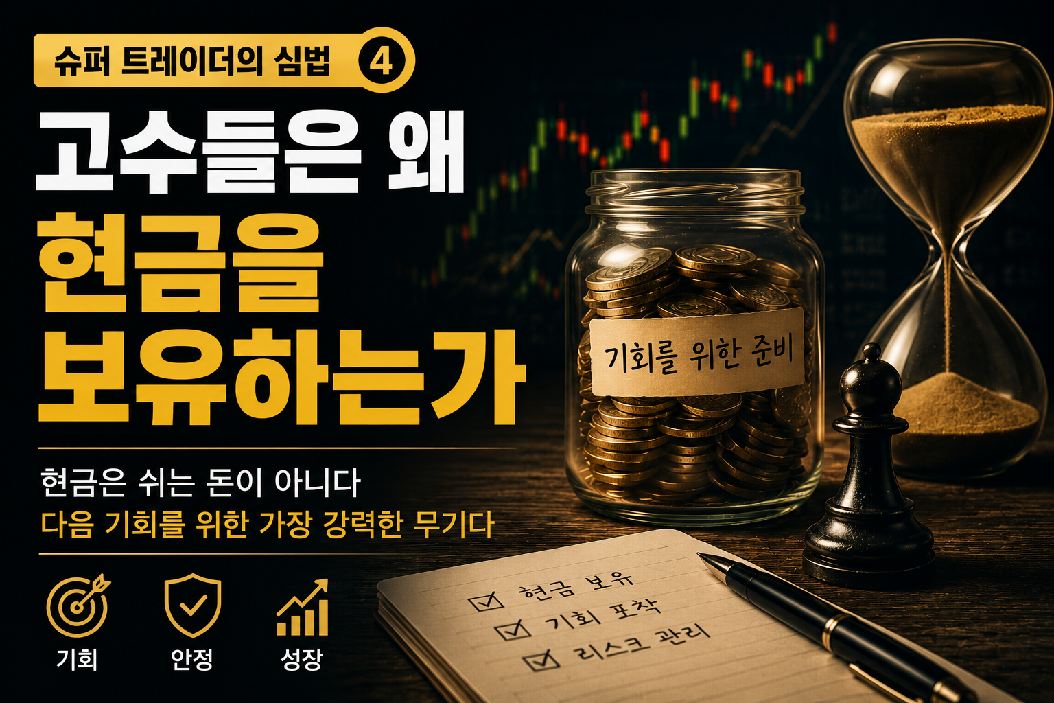 You are currently viewing 슈퍼 트레이더의 심법 ④ | 고수들은 왜 현금을 보유하는가