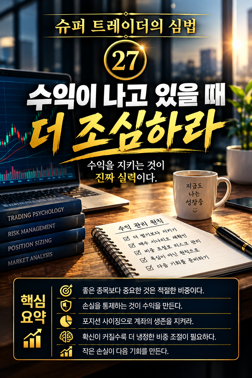 슈퍼 트레이더의 심법 ㉗ 수익이 나고 있을 때 더 조심하라